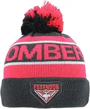 Essendon Bombers AFL Footy Junior Youths Kids Pom Pom Beanie