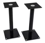 Mount-It! Glass Speaker Floor Stands (pair) | Fits 22 LBS Capacity