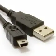1M 2M 3M Premium 1 Metre USB 2.0 Type A to Mini B (5-Pin) Mini USB Data Cable AU
