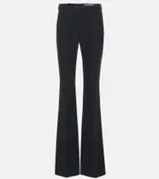 [McQueen] McQueen Mid-rise flared pants AU 6 black