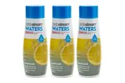 3x SodaStream Zeros Lemonade 440ml Sparkling Soda Water Syrup Mix - Low Sugar