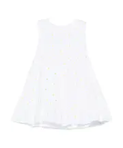 Il Gufo Floral-Embroidered Sleeveless Dress 2,6Y,9M,4Y,18M,6,6M,36M,24M,12M White
