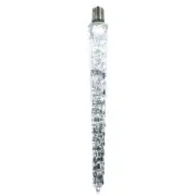 Vickerman XICE985 E17 Falling Icicle Bulb with Cool White LED Lights - 18 in.