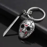 FRIDAY THE 13TH - JASON VOORHEES MASK & MACHETE - KEYCHAIN