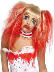 Blood Drip Womens Zombie Halloween Wig