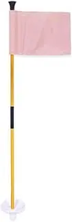 KGDSFG Pink Golf Green Flag, Two-Section Detachable Flagpole, Easy to Carry Green Target Flag Hole Cup