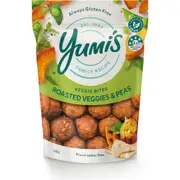 Yumi's Veggie Bites Roasted Veggies & Peas 225g