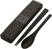 Skater CCS45SA Black Dot Chopsticks 8.3 inches (21 cm) Spoon Dishwasher Safe for Men