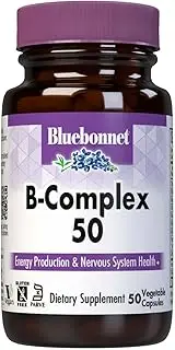 Bluebonnet B-Complex 50 Vegetable Capsules, 50 Count