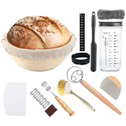 Sourdough Starter Jar, Bread Proofing Basket Bannetons, Sourdough Starter Kit