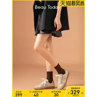 在飛比找蝦皮購物優惠-BeauToday復古德訓鞋女板鞋女春秋休閑鞋運動鞋平底單鞋