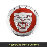 4pcs Auto Styling Wheel Center Hub Cap Sticker 56mm Cover Car Accessories For Jaguar Xf 250 X Type F Pace Xj X351 Xe S Type Xkr - MXBC Siver red