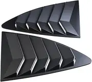 A Pair Car Rear Window Louver Cover Panel Louver Quarter Window Louvers Cars Compatible for Subaru BRZ 2013-2018 Compatible for Toyota Scion FRS(Matte Black)
