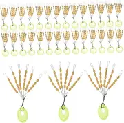 BESPORTBLE 60Pcs Fishing Line Float Stoppers Lightweight Multi Functional Cord Stoppers for Easy Fishing Bright Design for Visibility
