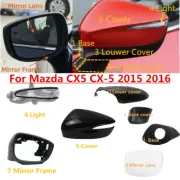 Side Mirror Signal Light Lower Base Cover Cap Frame For Mazda CX-5 2015 2016 (for: Mazda)