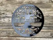 Personalized Tree of Life Monogram Metal Wall Art Decor