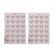 Water Soluble Love Heart Clay Transfer Sheet