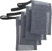 SOESFOUFU 4pcs Soap Bag Soap Holder Mesh Bags Baggies Shampoo Bar Pouch Soap Pouch for Shower Shampoo Bar Bag Soap Sleeve Soap Scrubber Pouch Soap Pouch for Bar Soap Bar Soap Pouch Nylon