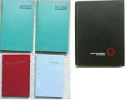 NEW Avery 5 Account Record Notebooks Grey Green Red Black 9 5/8 x 6.25 7.5 x 9.5