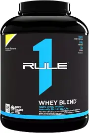 Rule1 R1 Whey Blend 4.87 Lb, Frozen Banana (68 Servings)