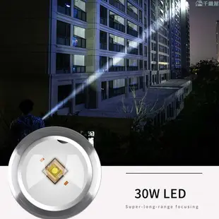 Asafee S21 30W LED 迷你變焦透明手電筒帶筆夾磁鐵四光源強光手電筒