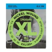 D'Addario EXL130+ Nickel Wound Guitar Strings, Extra-Super Light Plus, 8.5-39