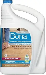 Bona PowerPlus Hardwood Floor Deep Cleaner Refill - 128 fl oz - Residue-Free Floor Cleaning Solution for Bona Spray Mop and Spray Bottle Refill - for Wood Floors