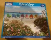 White Mountain 500 p puzzle RAINBOW CHAIRS 18x24 Still Shrink Wrapped #1838 2023