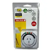 HPM Indoor 24hr Security Timer 240v Manual Analogue 2 Pole Switching