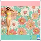 BYDOLL Beach Blanket Waterproof Sandproof 78''×81'' Suits1-4 Adults Compact L...