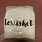 Soft & Light Throw Blanket - White W/ Black Lettering