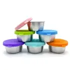 Salad Dressing Containers Condiment Containers Reusable Sauce Bowls with Lids