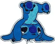 Generic Stitch Patches Iron-on Patches for Backpacks, Jeans, Jackets - Blue, Modern Style, 2 x 2.5 x 0.1 in, Cotton, 1 Pack