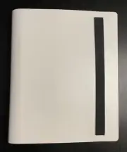 White Trading Card Album Folder - 160 Pockets Total - 4 Pockets Per Page