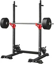 FINEX Squat Rack Stand - Adjustable Height 141-178CM Multi-Level Barbell Rack, 300KG Load Capacity Home Gym Bench Press