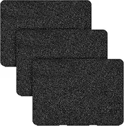 [Waydress] 3 Pieces Molle Patches Panel Attachment Tactical Backpack Patches Display Board Black Molle Holder for Backpacks Military Army Hook and Loop Visor Cover(3 Columns Style)