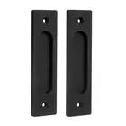 2 Pack 6 Inch Sliding Barn Door Handles, Rectangular Pocket Door Pulls