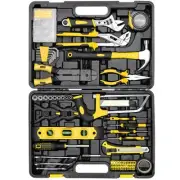 218 Piece Tool Kit, Tool Set Mechanics Kit, Portable Tool Box Set with Saw Ad...