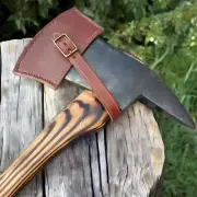 Fireman's Axe Hatchet High Carbon Steel Ashwood Handle With Leather Sheath