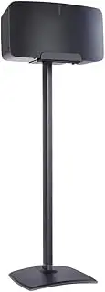 [Sanus] Wireless Speaker Stand for Sonos Five and Sonos Play:5 - Audio Enhancing Design for Vertical & Horizontal Audio with Built-in Cable Management & Premium Alloy Materials - OSS52 (Black)