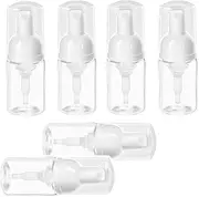 Clear Plastic Foaming Soap Dispenser, 6 Piece Set Travel Size Foaming Pump Bottle,Empty Clear Plastic foaming Soap Dispenser,Hand Soap Shampoo Foam Pump Bottle for Hand Soap