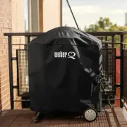 Weber 7113 Premium Grill Cover Compatible with Q 100/1000/200/2000 .