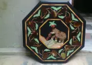13" Marble Living Room Table Top Antique Design Inlay wall panel Coffee Table