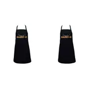 2PK Annabel Trends Cotton Screen Print Apron Cooking Bib 60x80cm Hey Ho Daddy O