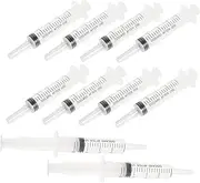 WOONEKY 10Pcs Liquid Measuring Injector Scaled Plastic Injector for DIY Perfumes Essential Oils and Laboratory Experiments and Injection Tool
