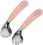 TEMPNAP Utensils Set Toddler Dinnerware Forks Spoons Spoons Mini Spoons Dishwasher Safe Cutlery