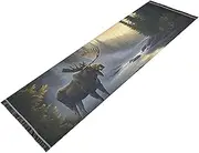 ZRYSMY Washable Runner Rug Retro Moose River 2’ x 6’ Non-Slip Floor Carpet Runner Rug for Hallways Kitchen Laundry Room Bedroom Floor Carpet Runner- Soft Thin Mat for Family Pet