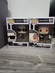 Funko Pop Movies Terminator Dark Fate T-800 Bundle (STD + Battle) Funko Shop