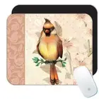 Gift Mousepad : Cardinal Arabesque Bird Grieving Lost Loved One Grief Healing