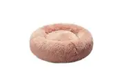 Pawz Round Pet Calming Dog Bed Plush 120CM XXXLarge Pink